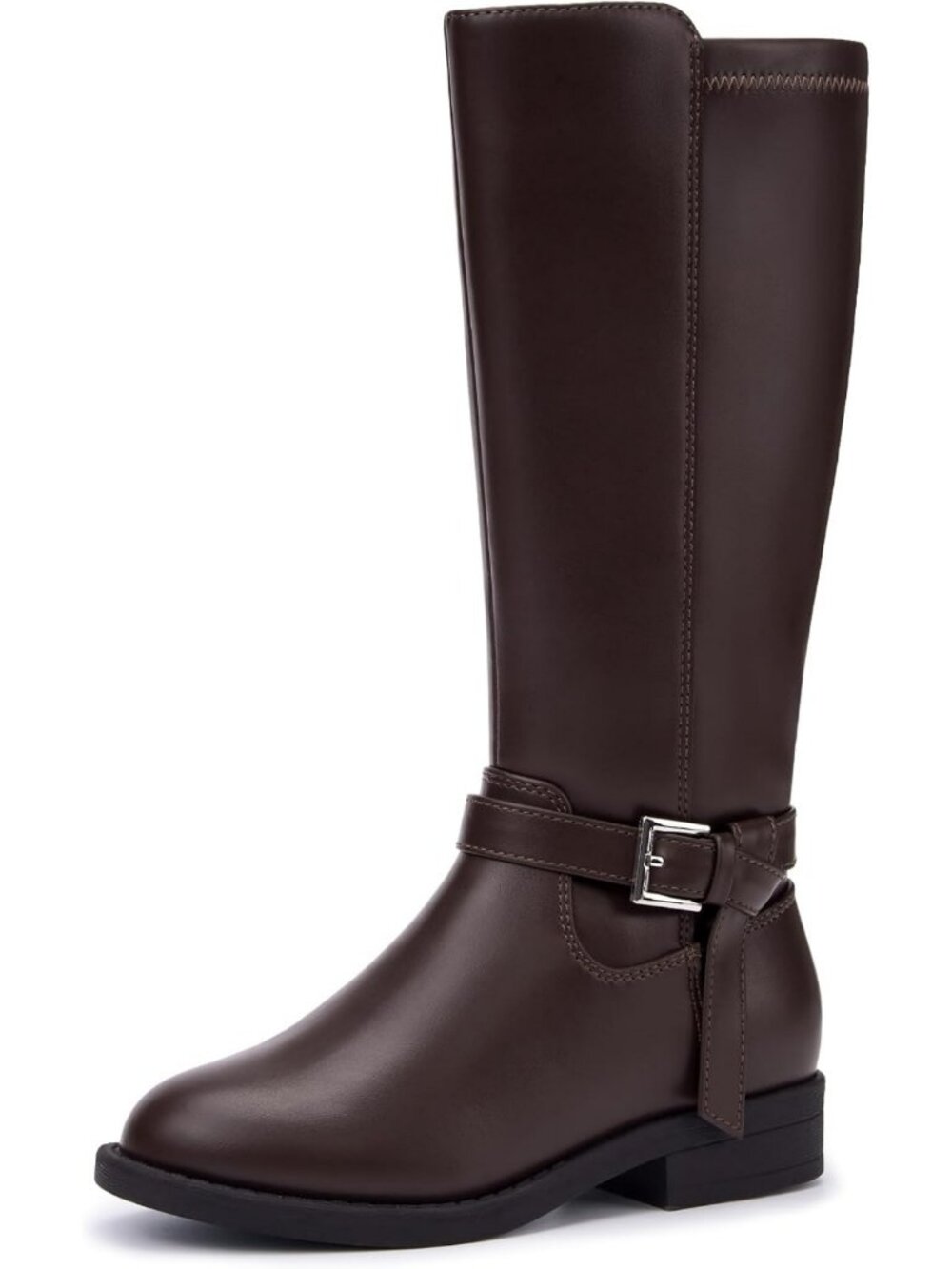 Stylish Girls Knee High Riding Boots with Side Zipper - Perfect for Fall Fashion